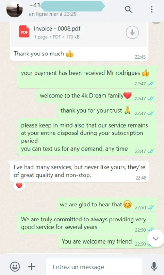 Recensioni reali dei nostri clienti Abbonamento Iptv Extreme