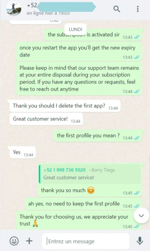Recensioni reali dei nostri clienti Abbonamento Iptv Extreme