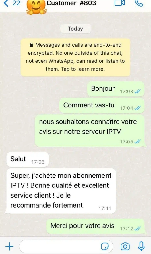 Recensioni reali dei nostri clienti Abbonamento Iptv Extreme