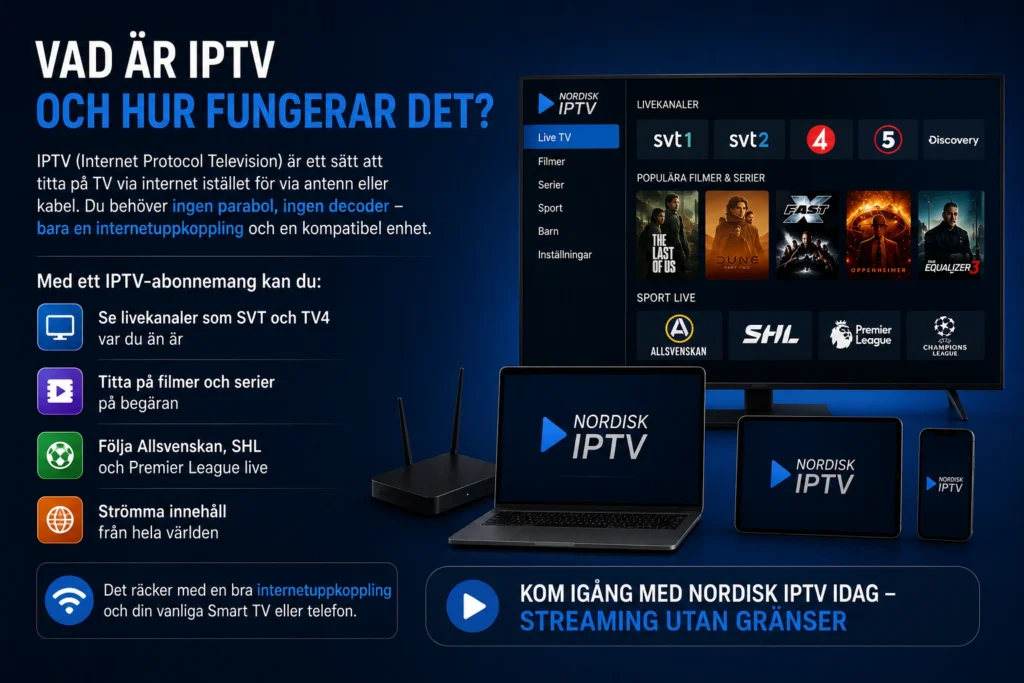 Vad är IPTV och hur fungerar det?